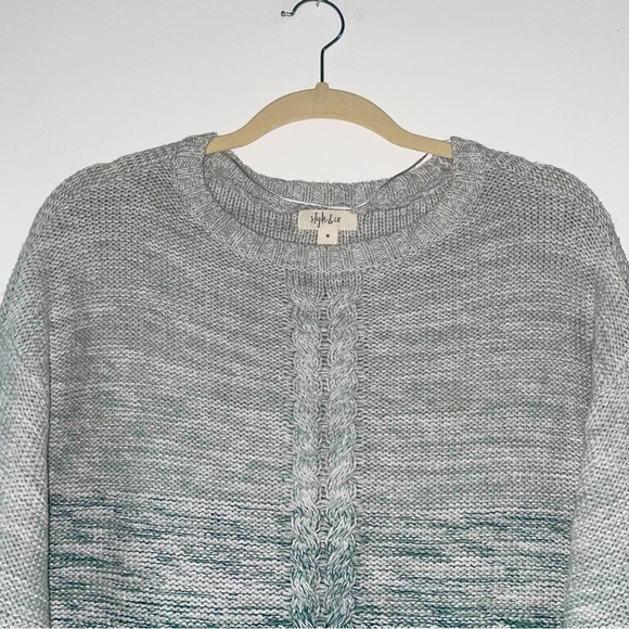 Style & Co Ombre Braid Sweater - Picture 7 of 13